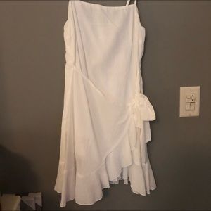 Shop love hearts tie wrap dress